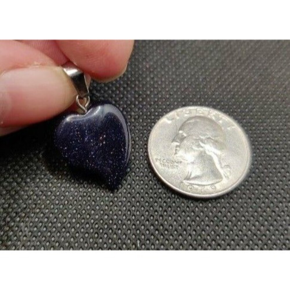 Sparkling Blue Sandstone Pendant